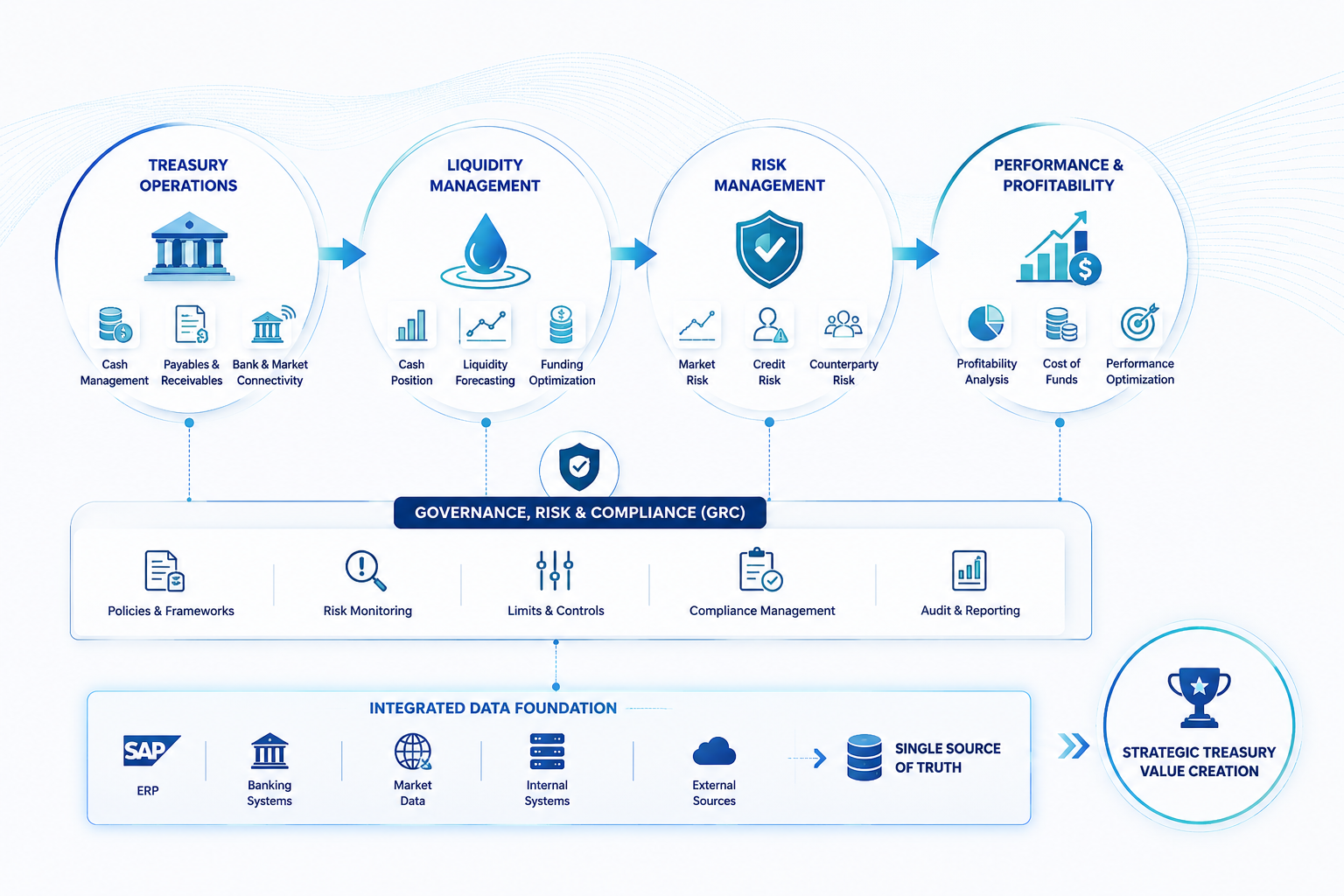 Treasury, liquidity and risk management process